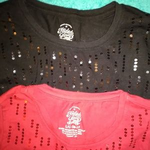 Pretty Long Sleeve Sparkly Shirts NWOT